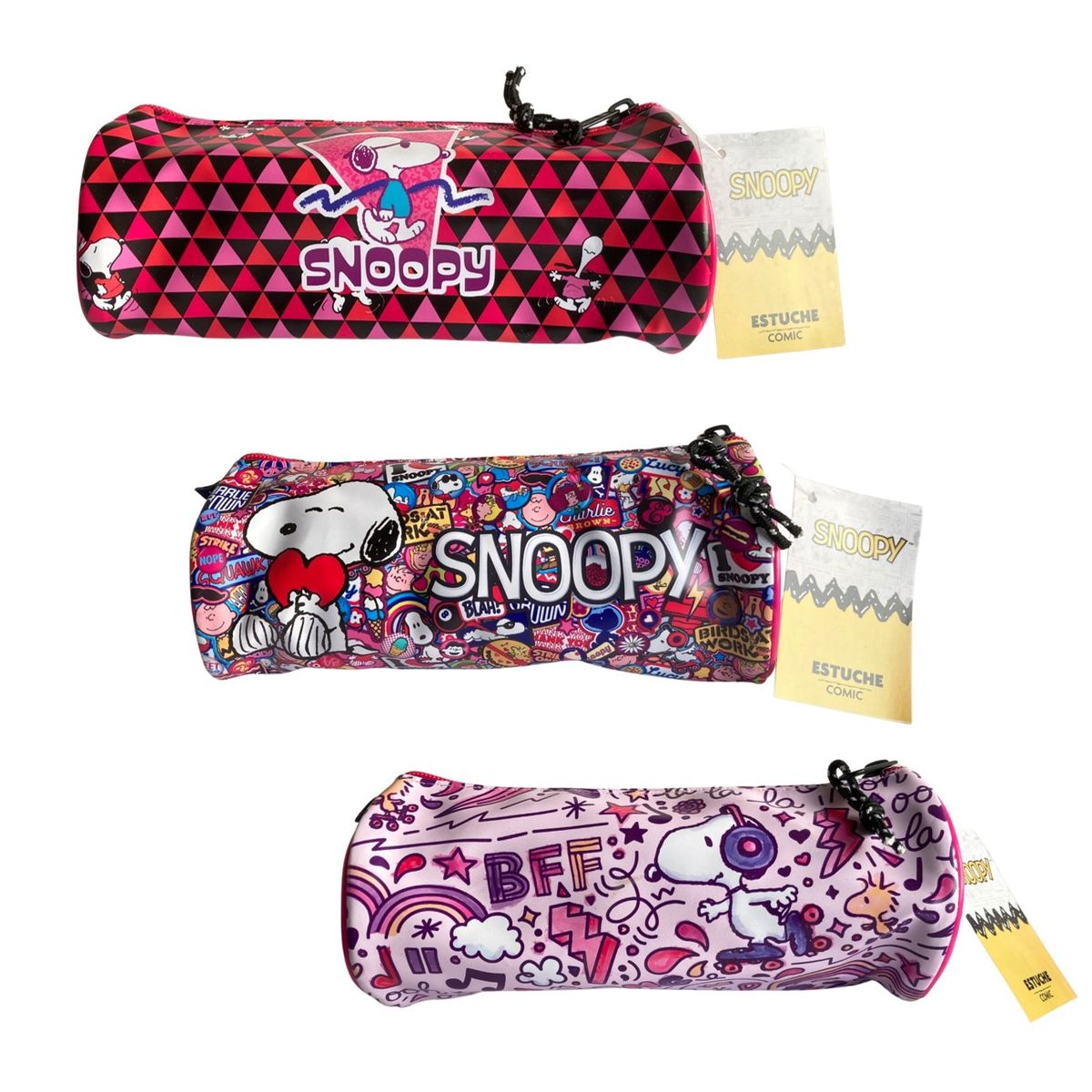 MOTARRO - Pack útiles escolares Snoopy-Lápices-estuche-notas adhesiva