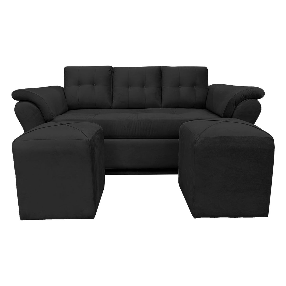 GENERICO - Sofá Newsira+ Puff Felpa