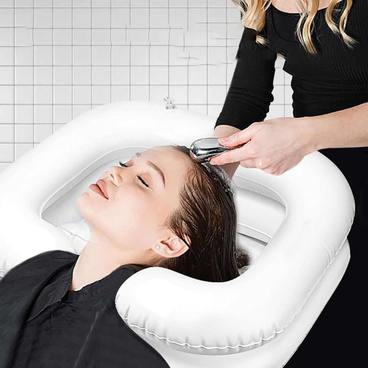 GENERICO - Lavapelo Inflable Portátil Lavado Cabello En Cama Peluquería