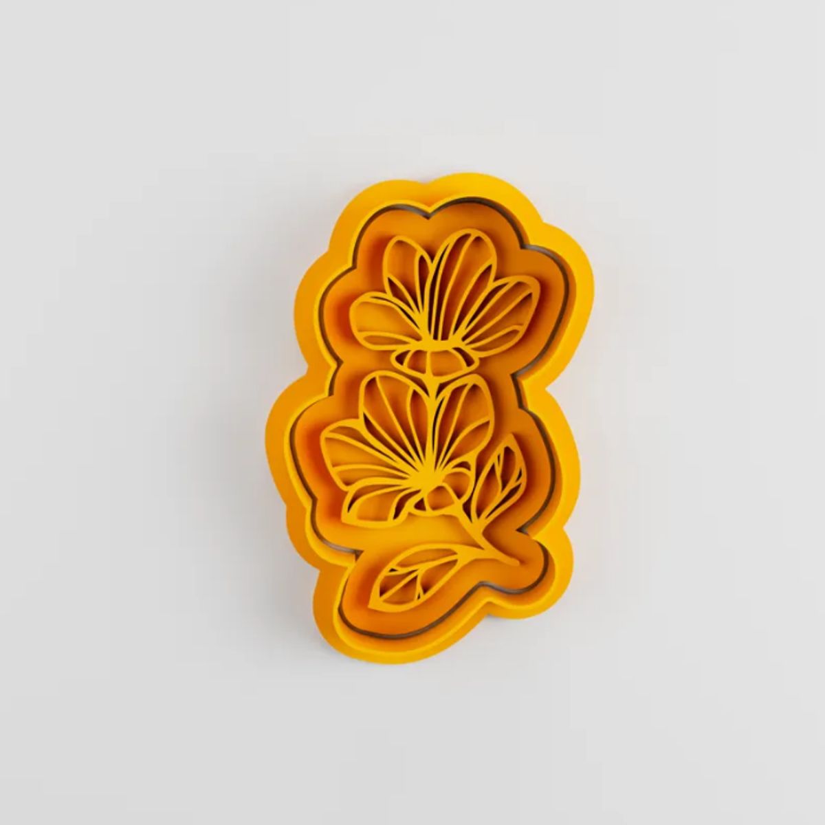 GENERICO - Cortador de galletas con forma de flores (pack 4 un)