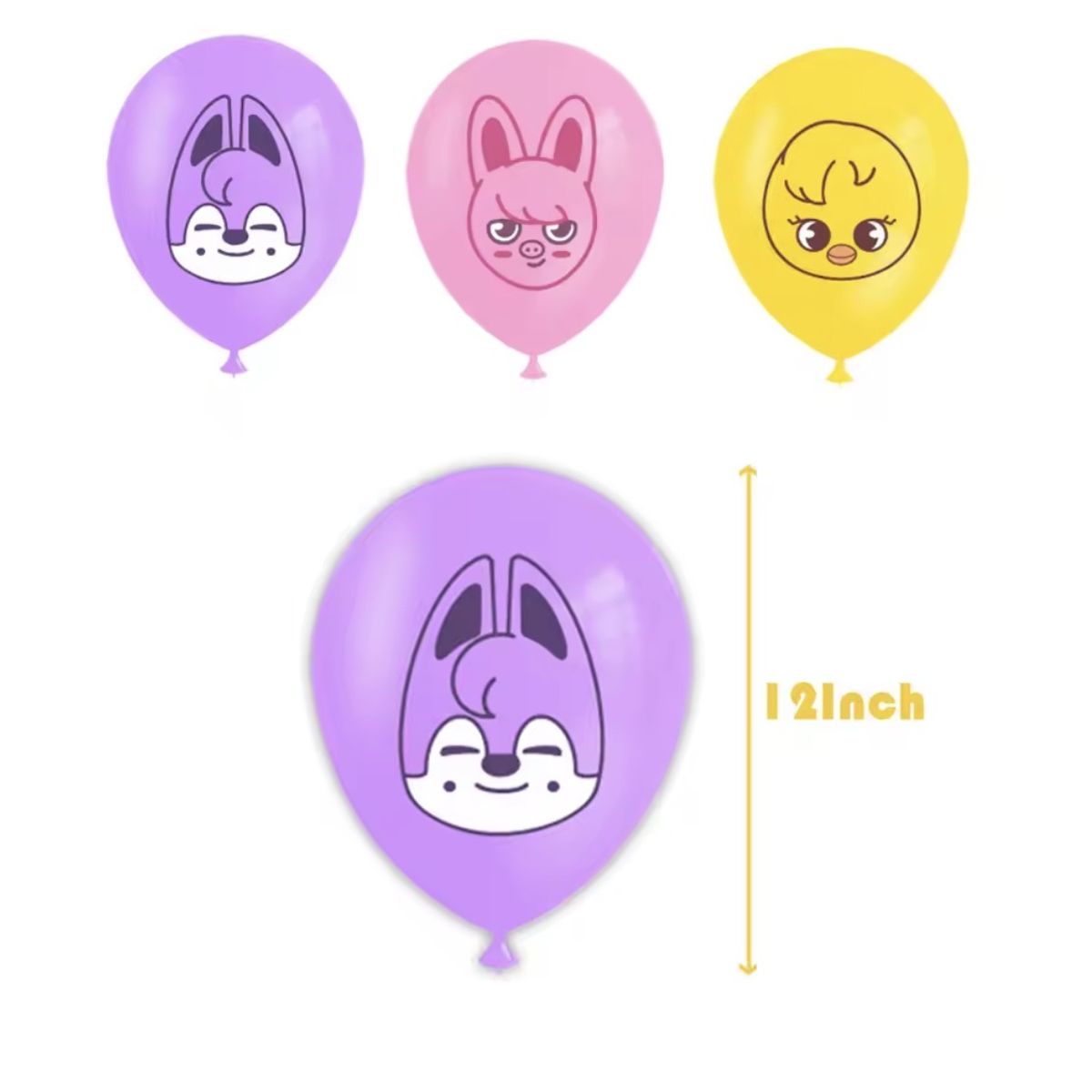 GENERICO - Kit Cumpleaños Stray Kids Skzoo Decoracion Fiesta Personajes Globos