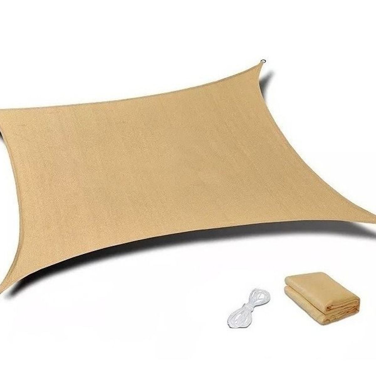 GENERICO - Toldo vela sombra , Anti Uv , Rectangular 2 mts  x  3 mts