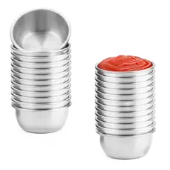 GENERICO - Salsero Ramekin De Acero Inoxidable 24 Piezas