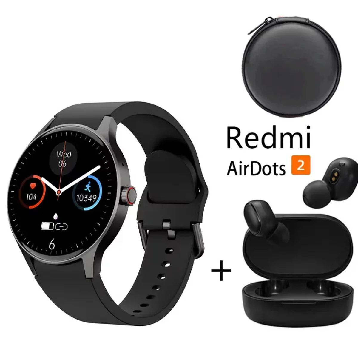 XIAOMI - Smartwatch Y80-P y Audifonos Redmi AirDots 2 y Estuche