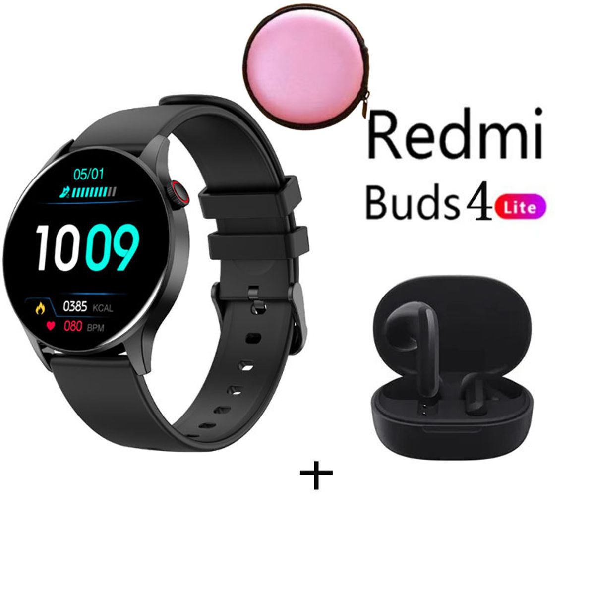 XIAOMI - Reloj inteligente deportivo Y85+Audifonos Redmi Buds4 Lite y Estuche
