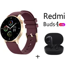 XIAOMI - Reloj inteligente deportivo Y85+Audifonos Redmi Buds 4 Lite - Morado