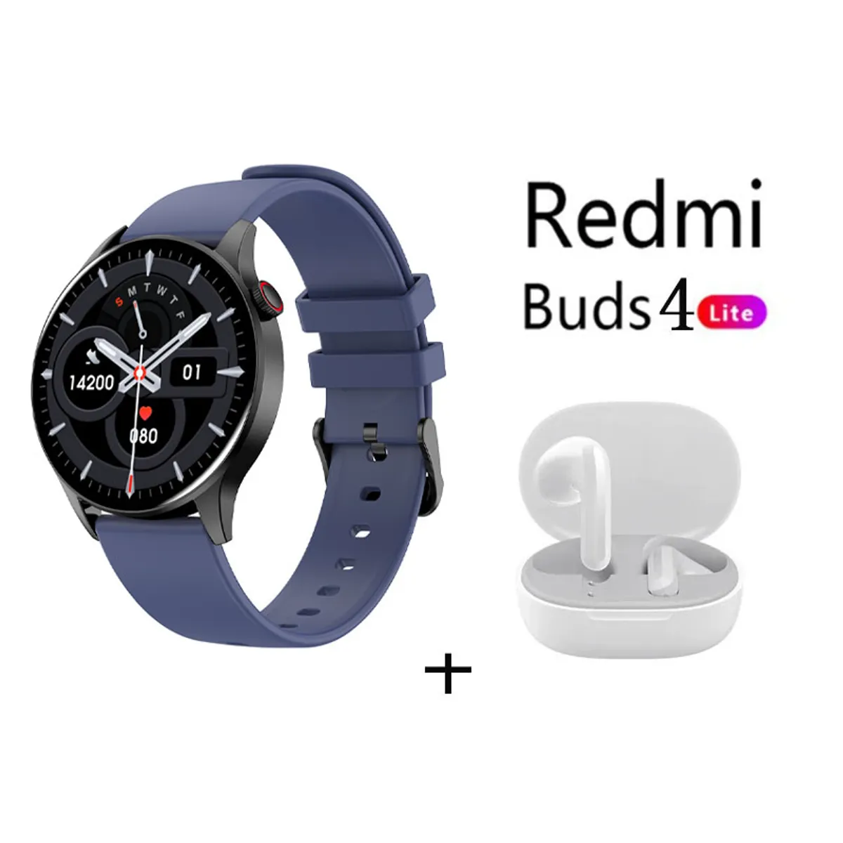 XIAOMI - Reloj inteligente deportivo Y85+Audifonos Redmi Buds 4 Lite - Azul