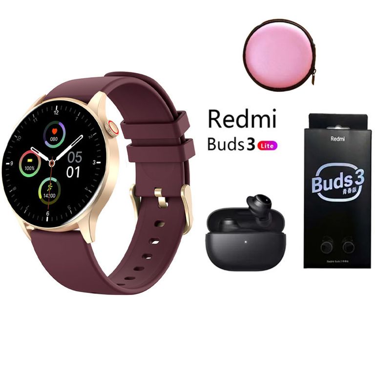 Reloj inteligente deportivo Y85+Audifonos Redmi Buds 3 Lite y Estuche