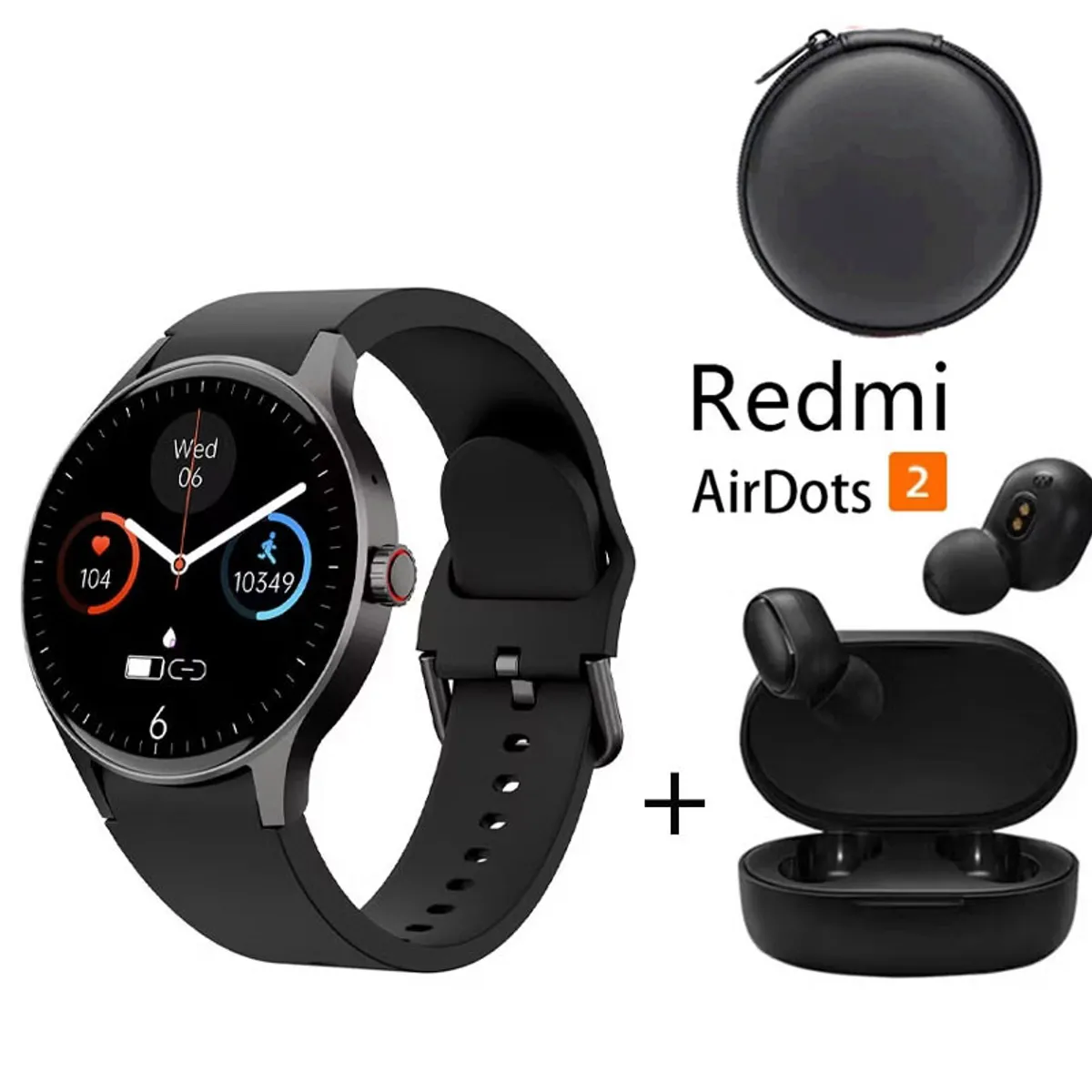 XIAOMI - Smartwatch Y80-R y Audifonos Redmi AirDots 2 y Estuche