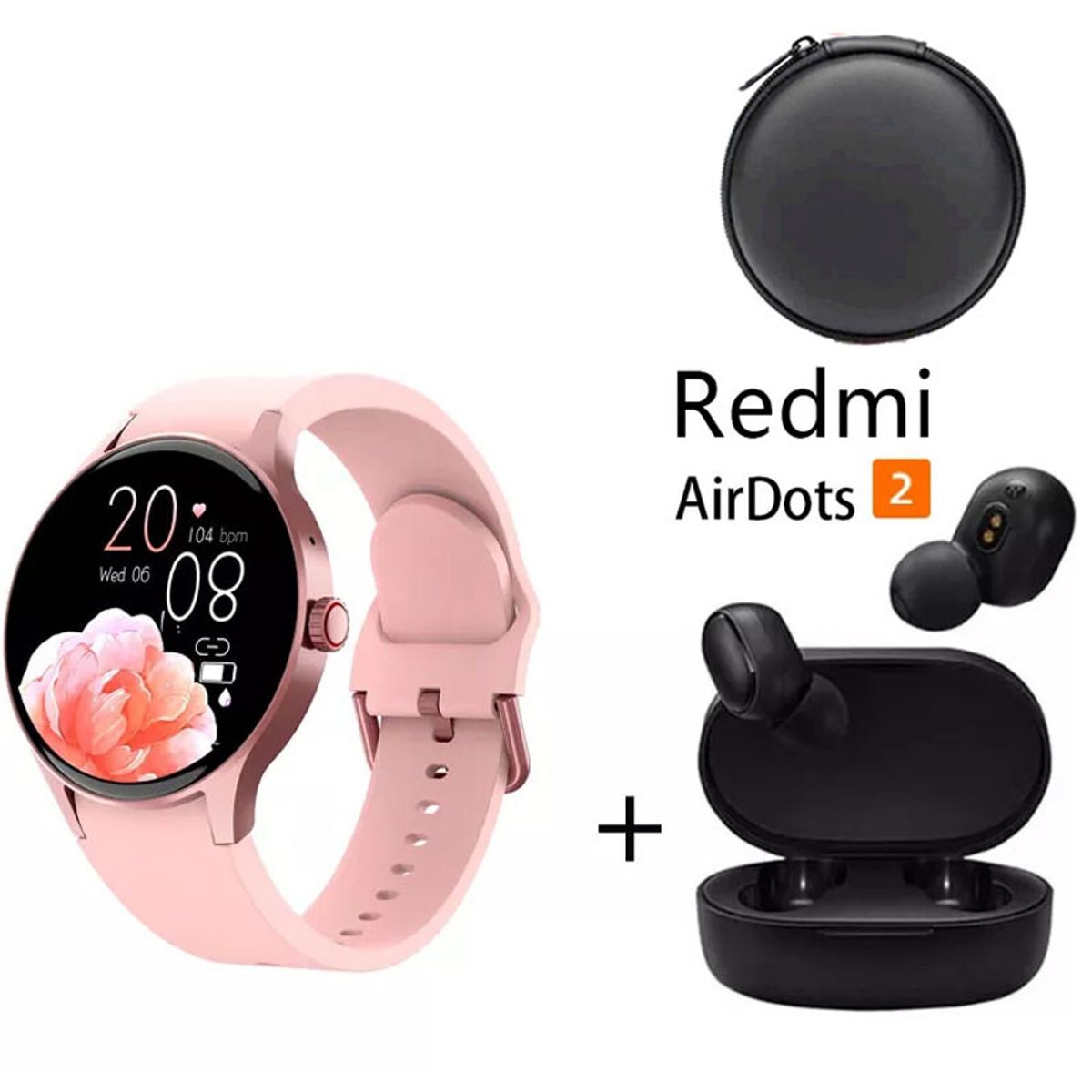 XIAOMI - Smartwatch Y80-P y Audifonos Redmi AirDots 2 y Estuche