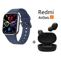 Y9PRO reloj inteligente deportivo + combo Redmi AirDots 2 - Azul Negro