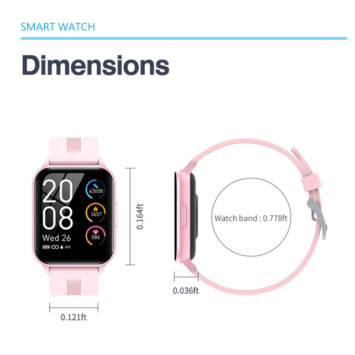 XIAOMI - Y9PRO reloj inteligente deportivo + combo Redmi AirDots 2 - Rosa