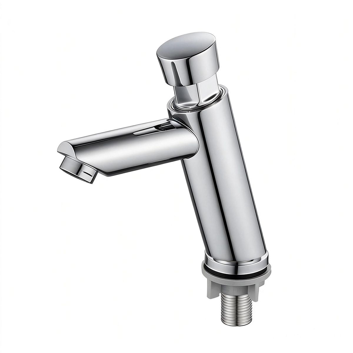 BLUEDREAMER - Grifo pulsador retardado de un solo agua fría totalmente de cobre