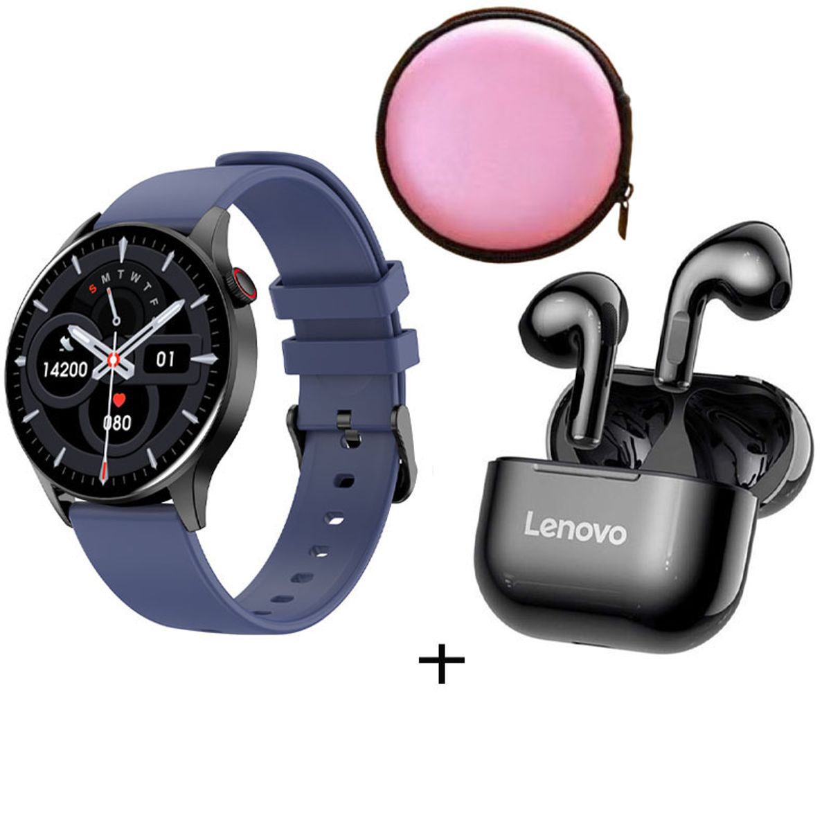 LENOVO - Reloj inteligente deportivo Y85 + Lenovo LP40 Auriculares y Estuche