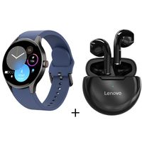 Reloj inteligente de llamadas azul + combo ht38- Negro Negro