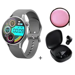 XIAOMI - Reloj inteligente de moda y Audifonos Redmi Buds 6 Play Gris y Estuche