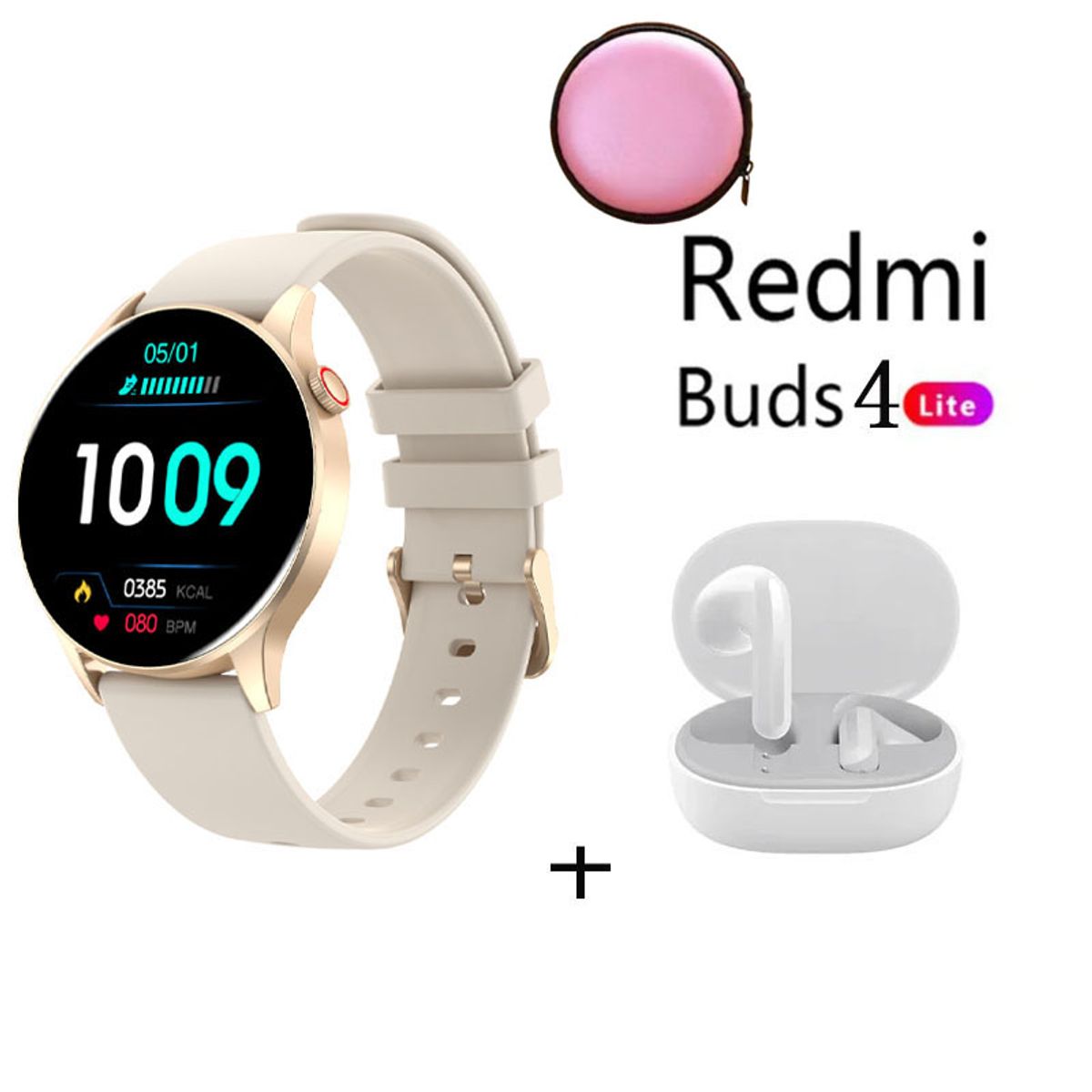 XIAOMI - Reloj inteligente deportivo Y85+Audifonos Redmi Buds4 Lite y Estuche