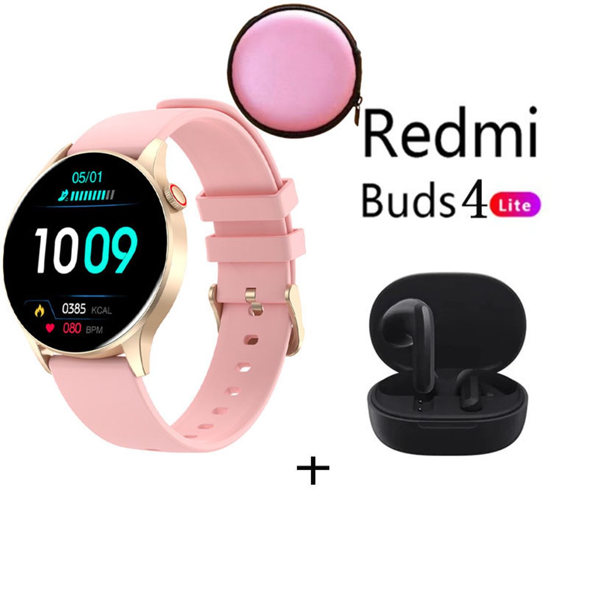 XIAOMI - Reloj inteligente deportivo Y85+Audifonos Redmi Buds4 Lite y Estuche