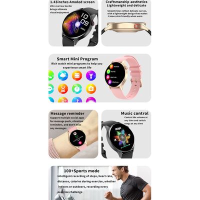 Imagen 2 del producto Reloj inteligente deportivo Y85+Audifonos Redmi Buds 4 Lite - Rosa