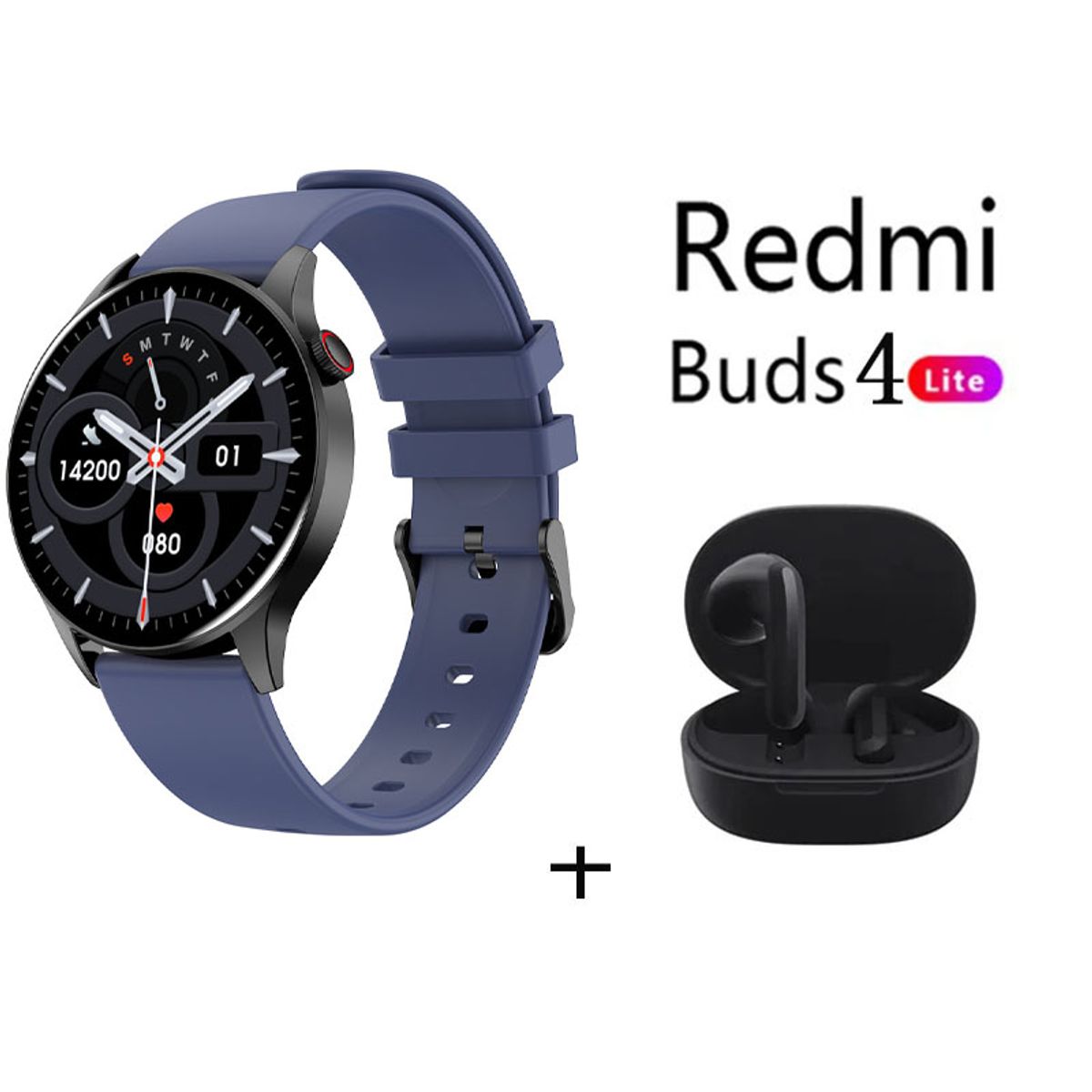 XIAOMI - Reloj inteligente deportivo Y85+Audifonos Redmi Buds 4 Lite - Azul