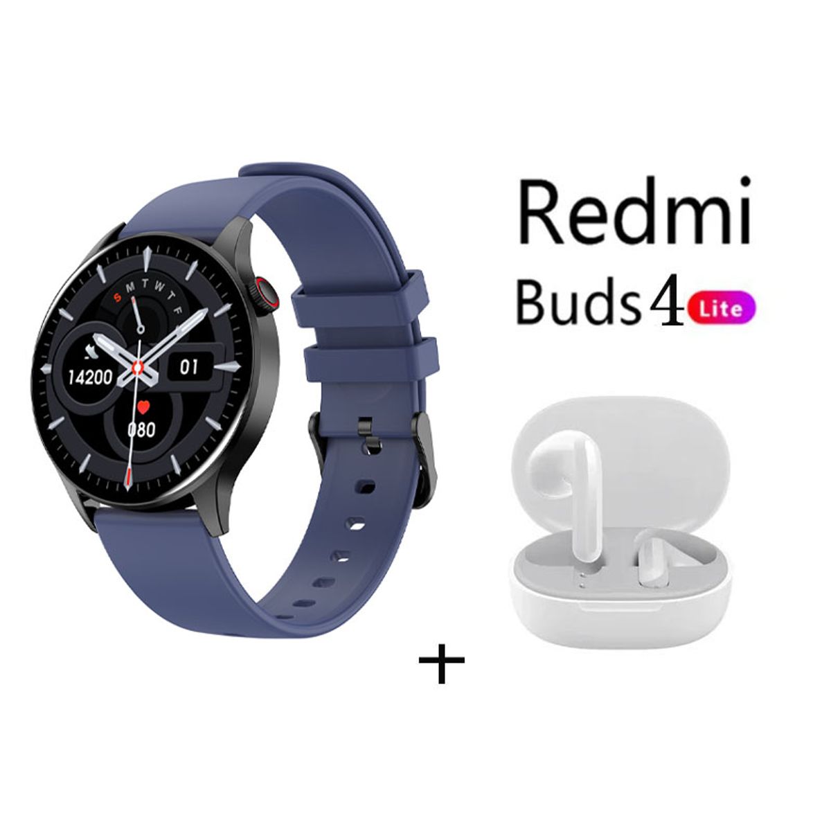 XIAOMI - Reloj inteligente deportivo Y85+Audifonos Redmi Buds 4 Lite - Azul
