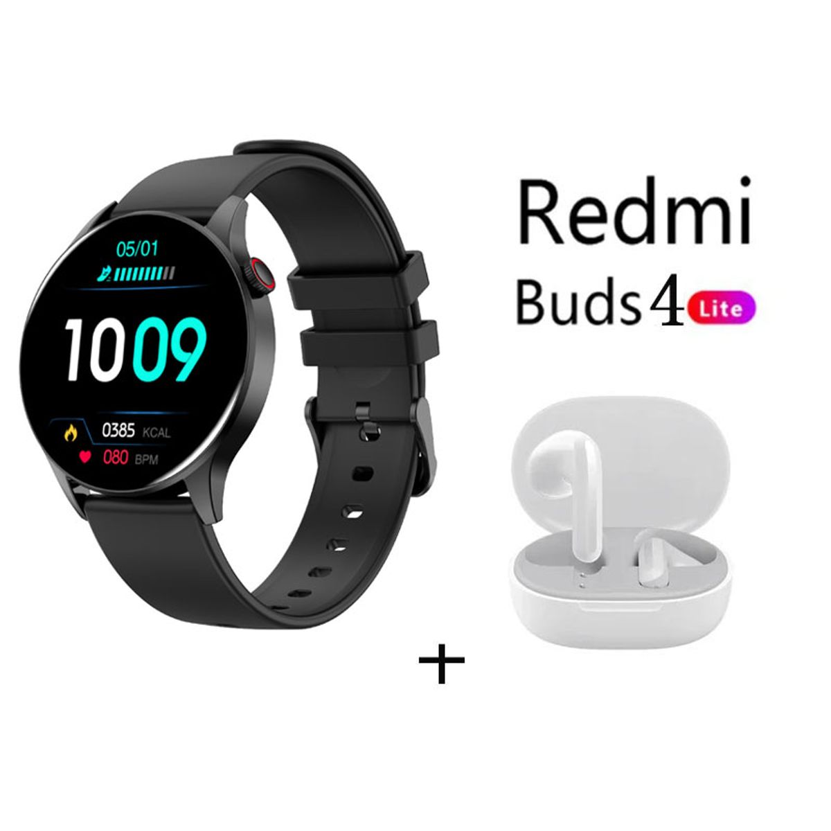 XIAOMI - Reloj inteligente deportivo Y85+Audifonos Redmi Buds 4 Lite - Negro
