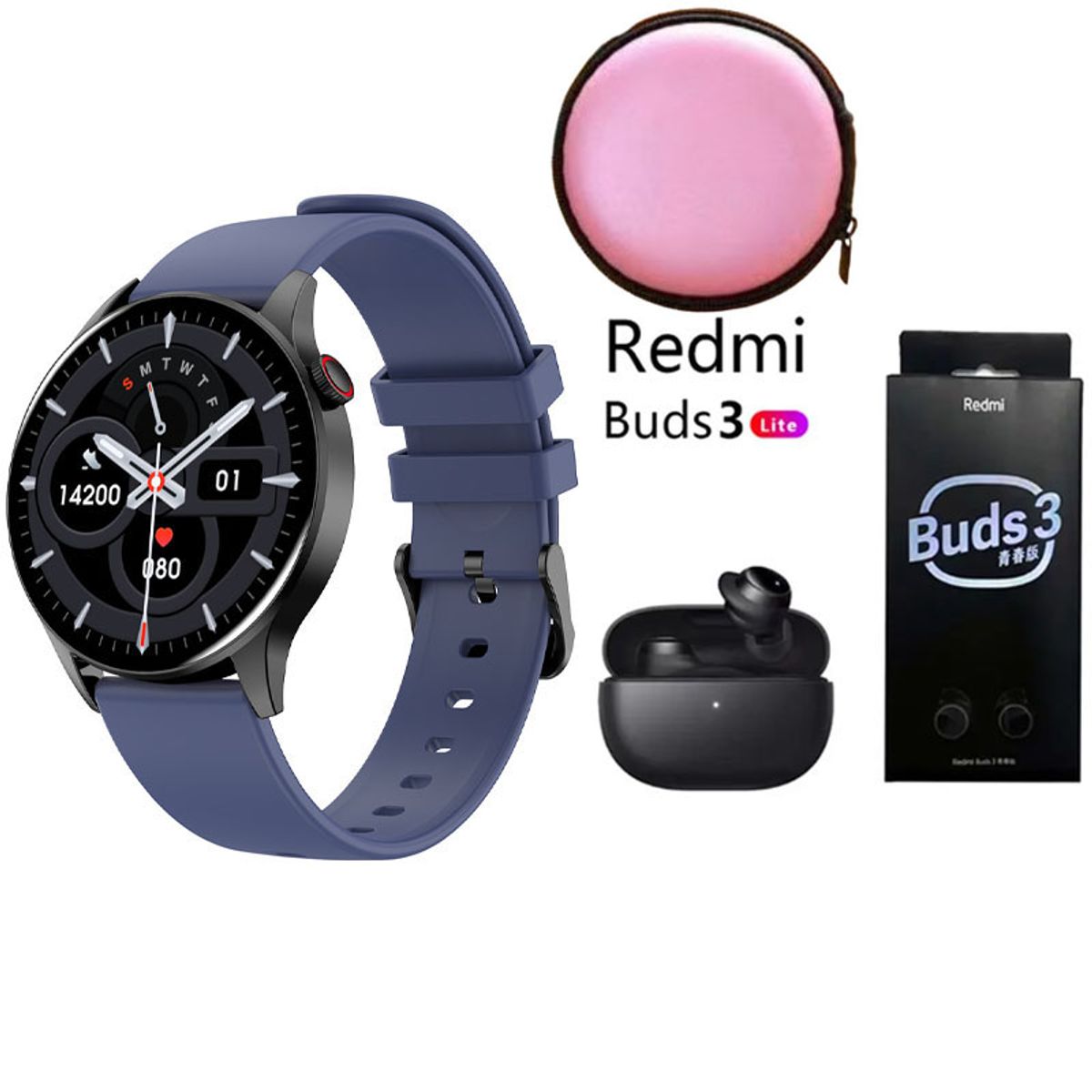 XIAOMI - Reloj inteligente deportivo Y85+Audifonos Redmi Buds 3 Lite y Estuche