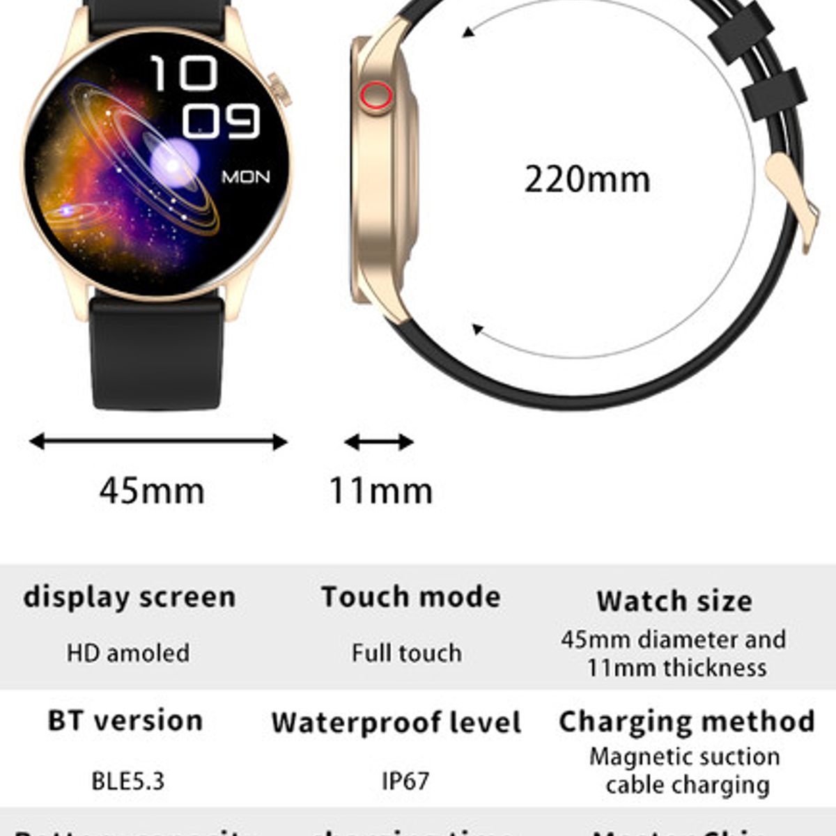 XIAOMI - Reloj inteligente deportivo Y85 + Redmi AirDots 2 y Estuche - Azul