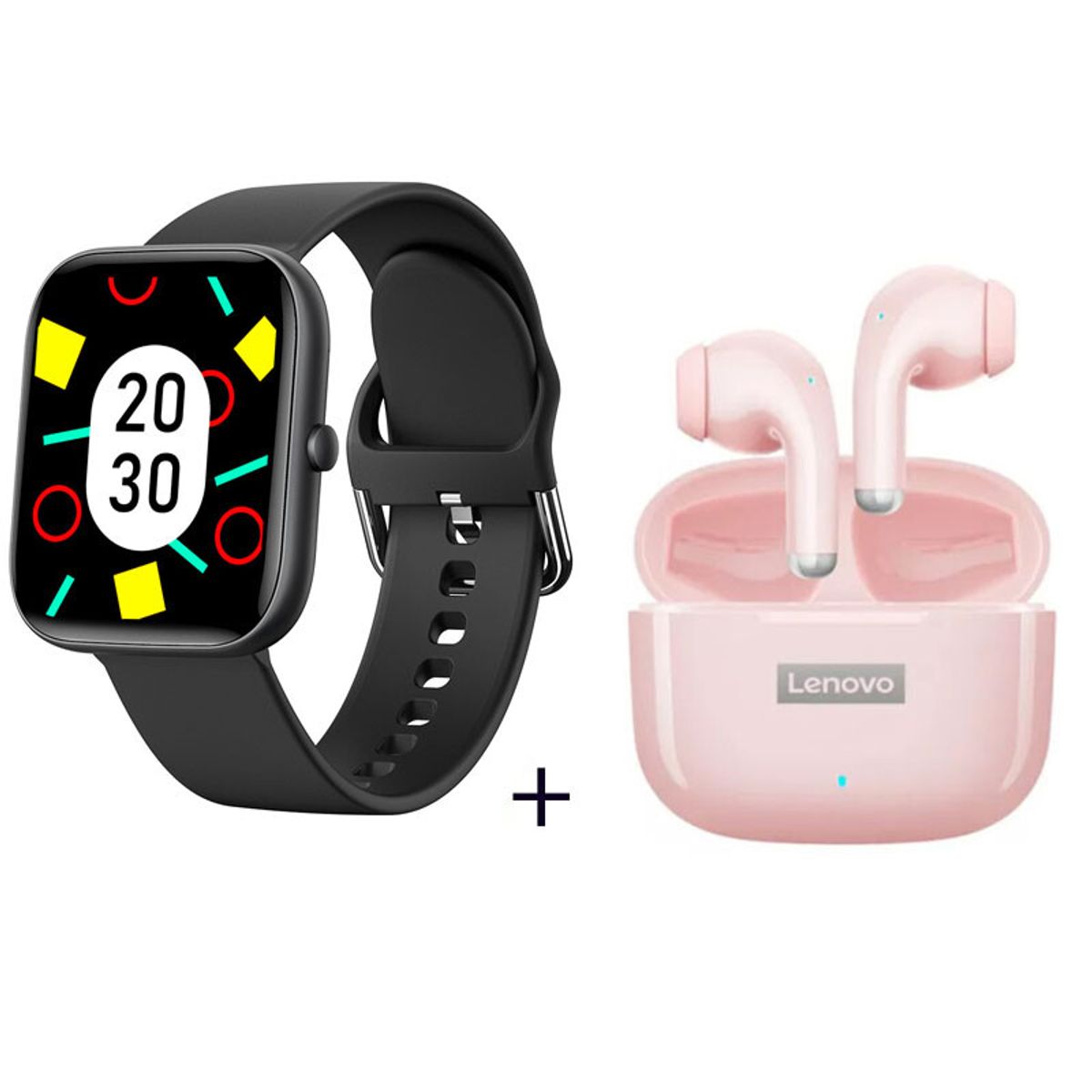 LENOVO - Audífonos Lenovo LP40Pro De Tws y Reloj inteligente de - Negro