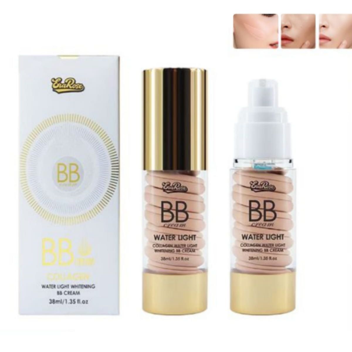 GENERICO - Base De Maquillaje Con Colageno Larga Duracion A Prueba de Agua BBcream
