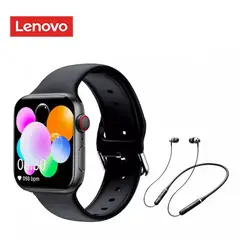 LENOVO - HE05 DE Tws y Toumi Watch 2 Max Reloj inteligente-Negro