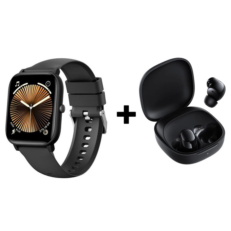 Audífonos Bluetooth Redmi Buds 6 Play y Reloj Inteligente C09 - Negro