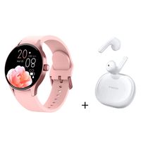 Audífonos Bluetooth Air 3 SE y Reloj Inteligente Y80-Rosa
