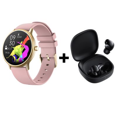 Xiaomi Reloj Inteligente Resistente Al Agua Y86 Rosa + Combo