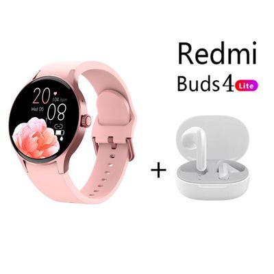 Xiaomi Y80 Reloj Inteligente Deportivo Rosado + Redmi Buds 4