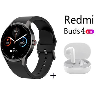 Xiaomi Y80 Reloj Inteligente Deportivo Negro + Redmi Buds 4