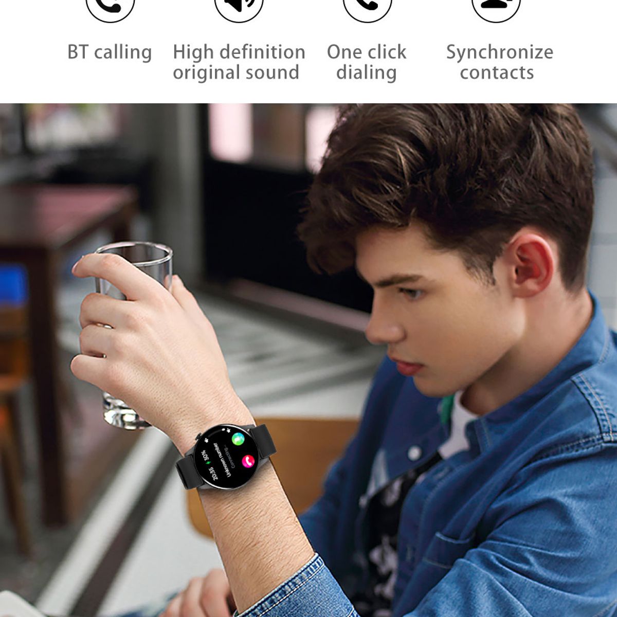 XIAOMI - Y85 reloj inteligente deportivo + combo Redmi AirDots 2 - Rosado