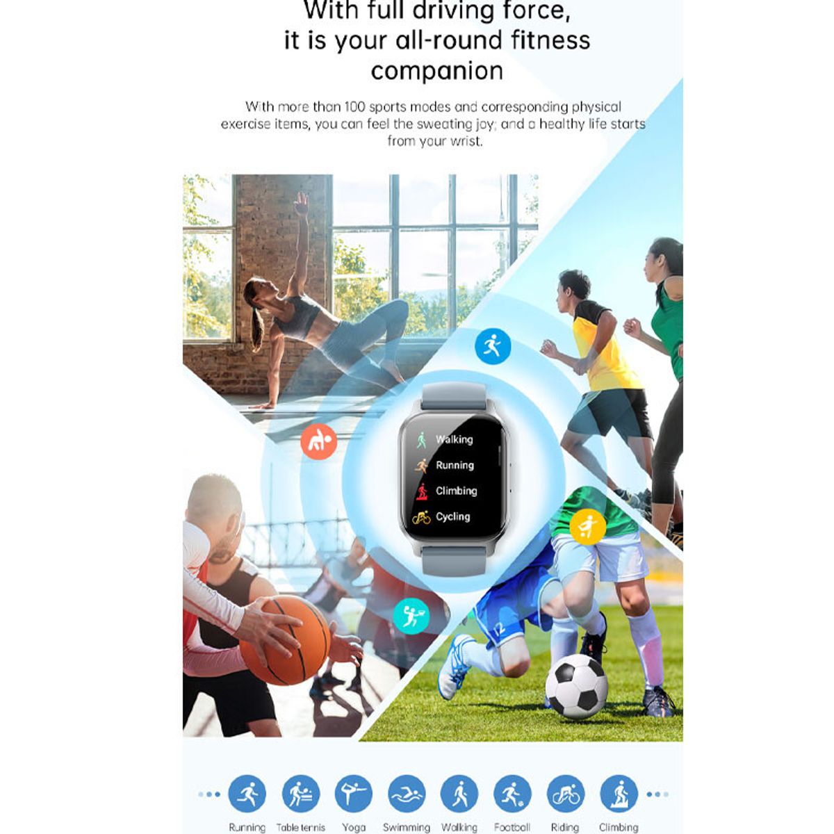 XIAOMI - Reloj inteligente pantalla grande 185”+Xiaomi Redmi AirDots 2-Negro