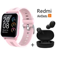Y79 reloj inteligente deportivo + combo Redmi AirDots 2 - Rosa