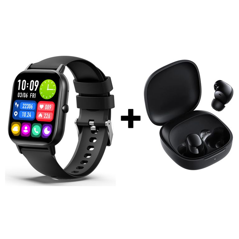 Reloj inteligente + combo Redmi Buds 6 Play - Negro