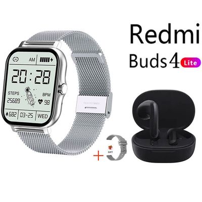 Xiaomi Reloj Inteligente Plata De 183 Pulgadas + Combo Redmi
