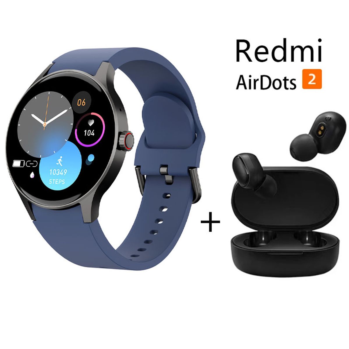 XIAOMI - Smartwatch Y80 + Audifonos Redmi AirDots 2