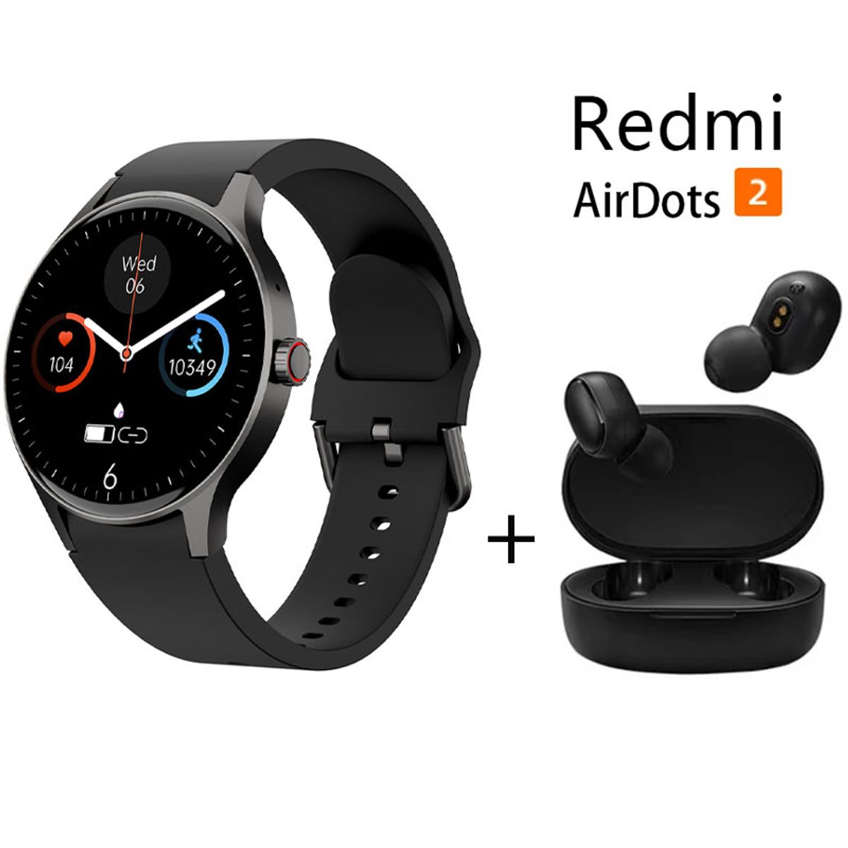 XIAOMI - Smartwatch Y80 + Audifonos Redmi AirDots 2