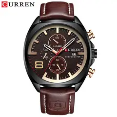 CURREN - Reloj Hombre Elegante Caballero