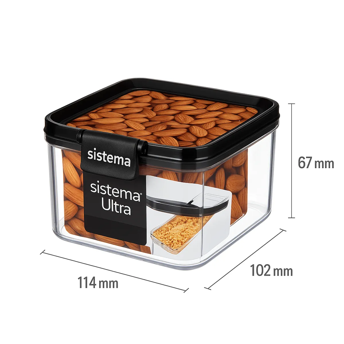 SISTEMA - Contenedor Hermetico Sistema Ultra de 460 ml. - Pack 2 us. - Fabricado en Nueva Zelandia