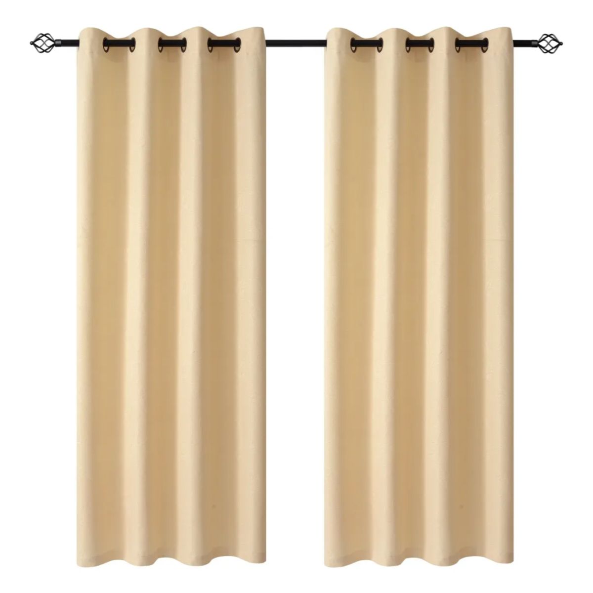 OKAY - Set Cortinas Hogar 2 Paños 140x220 Cm Diseño Turlipan