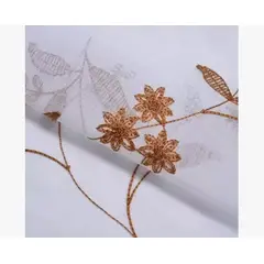 OKAY - Set Visillo De Lino Bordado 140x220cm