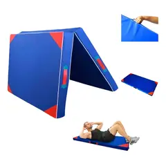 GENERICO - Colchoneta Deportiva Tela Lona Oxford 100x50x5cm ejercicio Color Azul