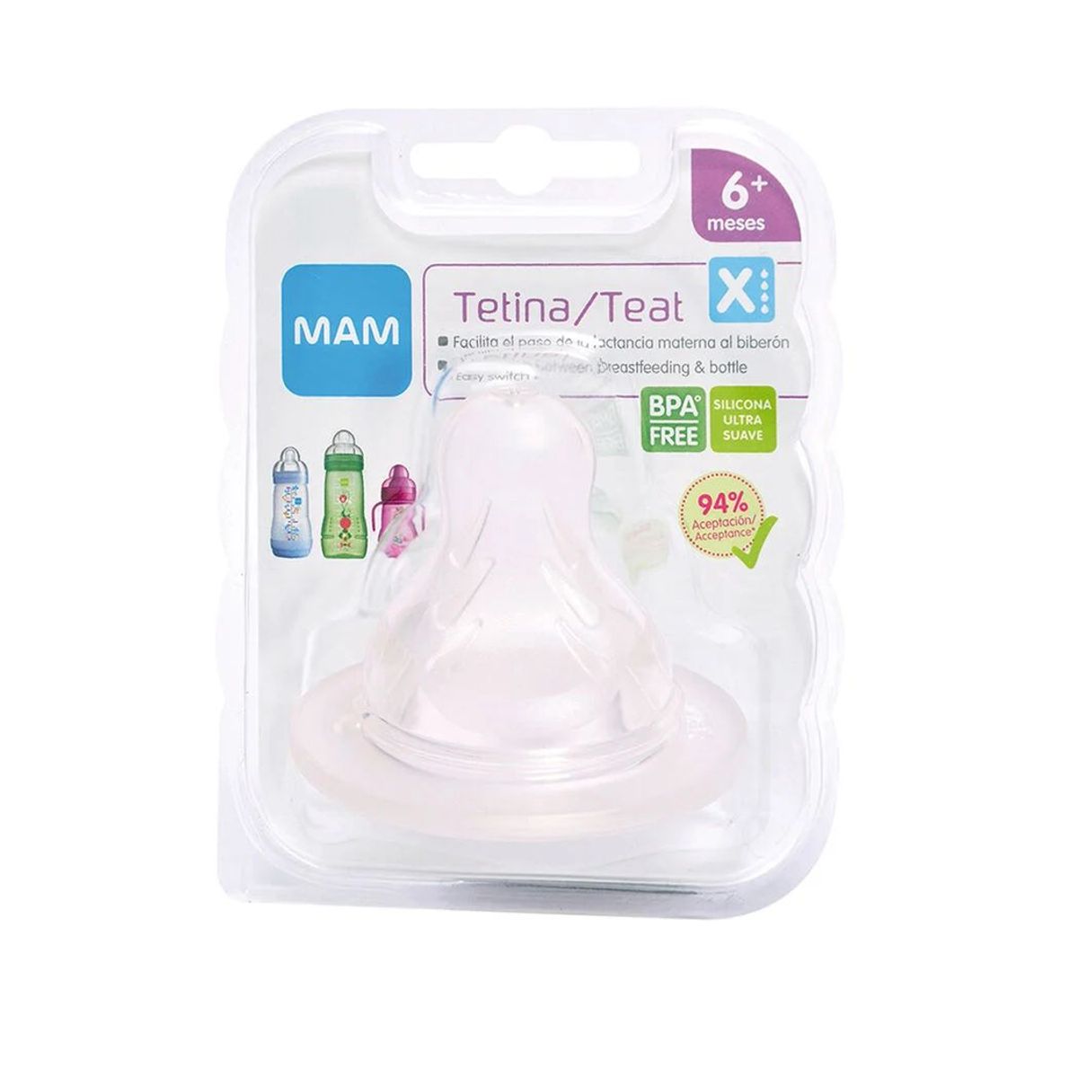 MAM - Tetinas MAM 2un flujo 6+