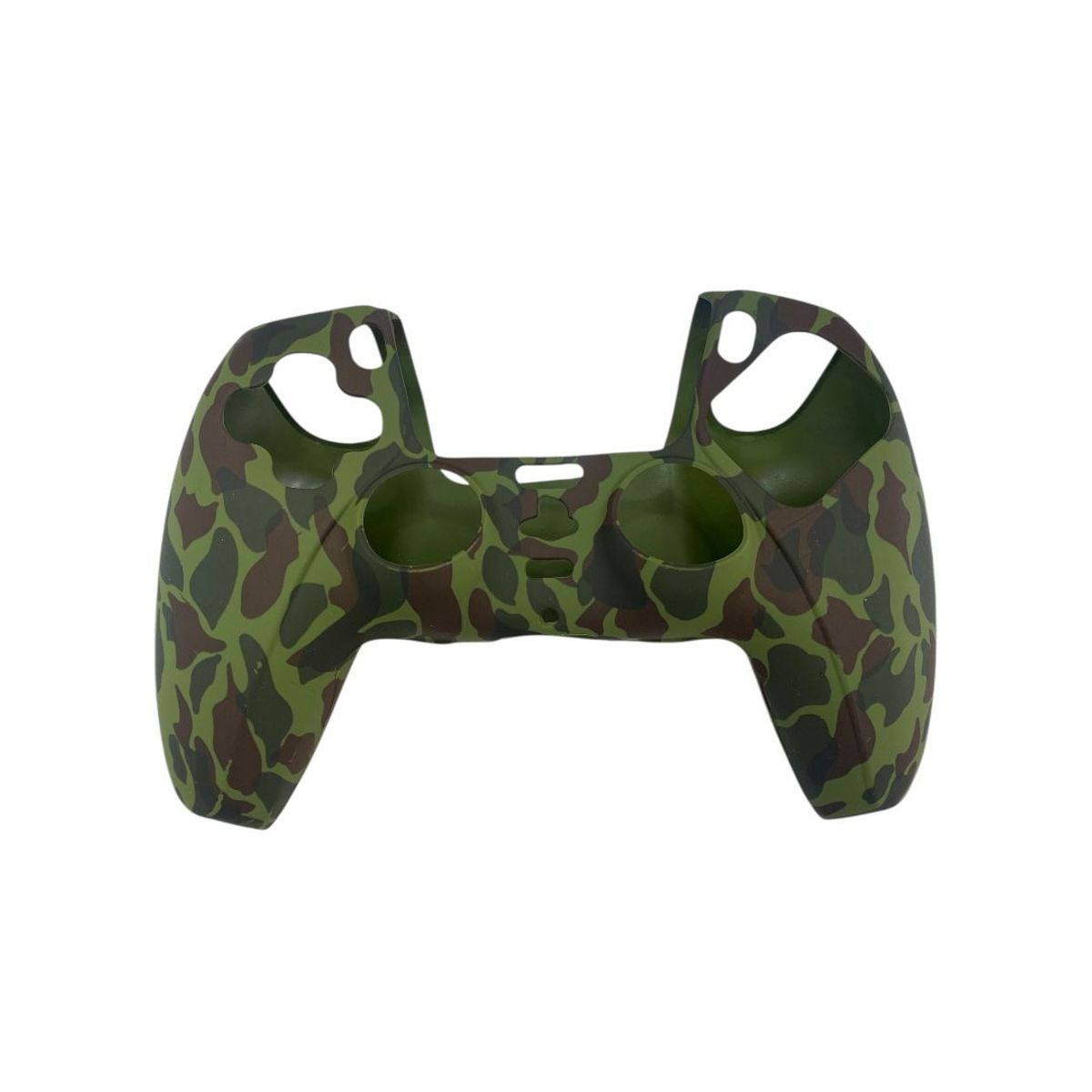GENERICO - Funda Protectora Silicona Mando Compatible PlayStation militar verde y cafe